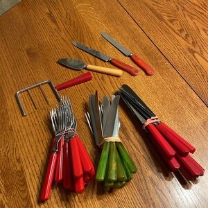 Vintage Silverware Bakelite